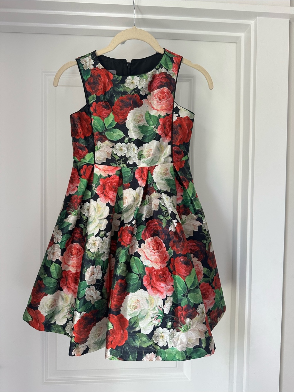 NWOT Girls Floral Fit-and-Flare Dress
